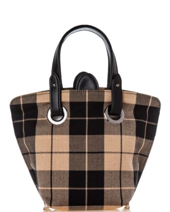 Small checkers handbag