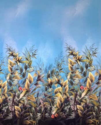 Silk satin panel
