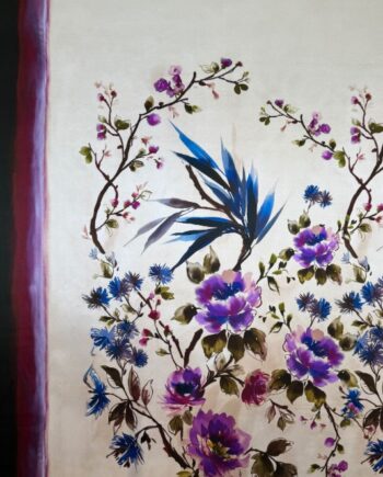 Silk satin panel